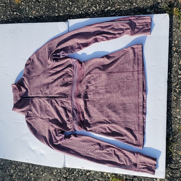 Lululemon Run Full Tilt Purple Space Dye Half Zip Jacket Pullover. Size 8 - Picture 14 of 16